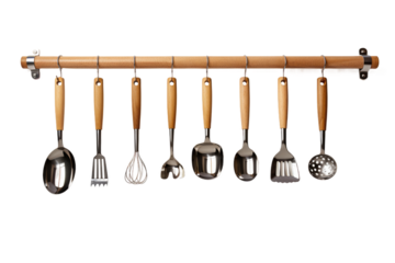 Symphony of Culinary Tools on White or PNG Transparent Background.