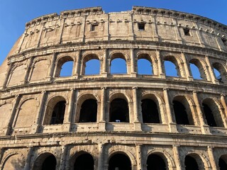 Naklejka premium Rome's Coliseum arches January 2024 