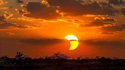 Fototapeta premium The Solar Eclipse Phenomenon