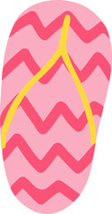 Summer Time Theme Items Clip Art Flip Flop