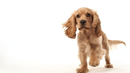 Golden Cocker Spaniel Puppy ,generative ai