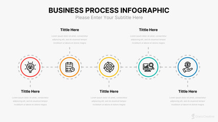 Business Infographic Process Template