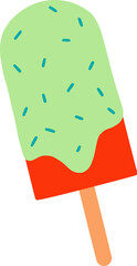 Summer Time Theme Items Clip Art Popsicle