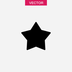 Star icon.  favorite sign flat trendy style illustration on white background..eps
