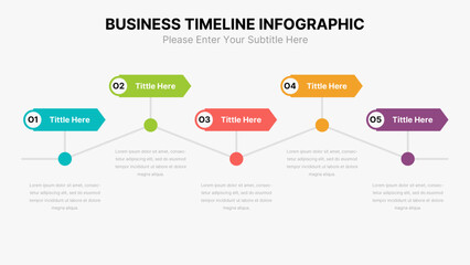 Business Infographic Process Template