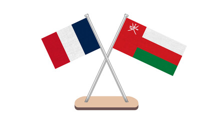 France Oman Flag