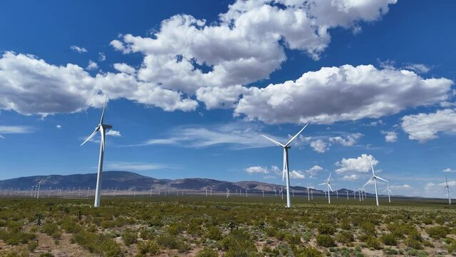 Wind generators for clean energy in California