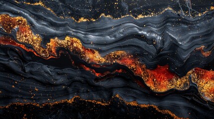 This is a black red marble oil ink liquid swirl texture for ceramic counter tops made of dark abstract light background tiles, very suitable for interior decoration and outside applications.