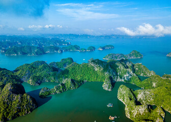 Aerial View of Lan Ha Bay - Vietnam
