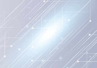 輝くシルバーのサイバーイメージ背景