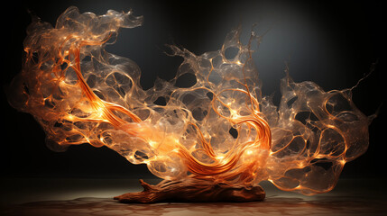 The Fiery Essences of Passion Ignites in the Night, Creating a Striking Visual Contrast