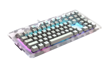 The Enchanted Keyboard on White or PNG Transparent Background.