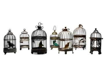 The Symphony of Captive Melodies on White or PNG Transparent Background.