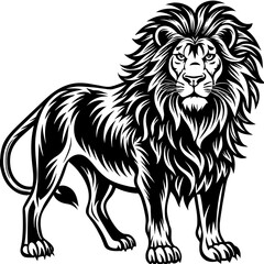 silhouette-of-lion