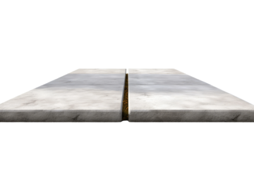 The Dance of Concrete Slabs on White or PNG Transparent Background.