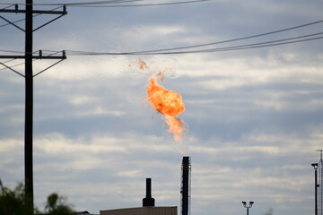 burning of not used industrial gas