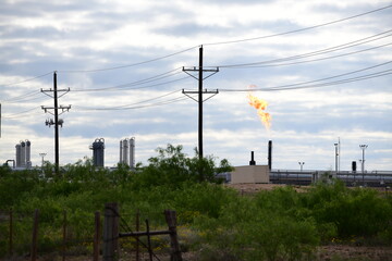 burning of not used industrial gas