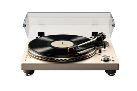 Harmony in Motion: Vinyl Reverie on White or PNG Transparent Background.