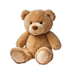 Fototapeta premium Cute Stuffed Animal Toy on Vibrant Background.