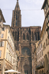 Fototapeta premium Kathedrale Notre-Dame in Straßburg in Frankreich