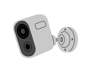 Universal outdoor or indoor surveillance camera. IP camera, webcamera equipment