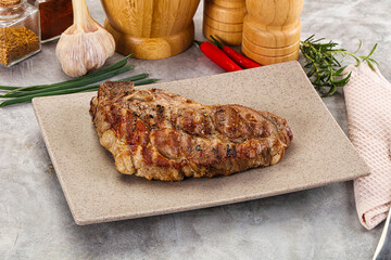 Grilled pork sirloin for dinner