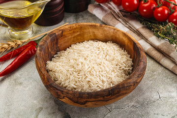 Indian cuisine - raw basmati rice