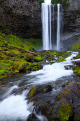 Tamanawas Falls and the River Below near Mt Hood, Mt Hood National Forest, Oregon