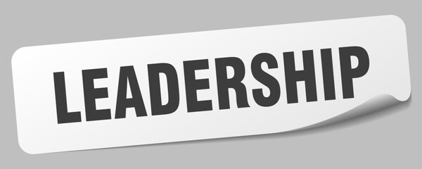 leadership sticker. leadership label