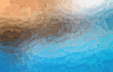 abstract gradient brush effect stroke blended grunge layered shadow wave effect dark faded aqua blue brown beige pearl white gradient background illustration	