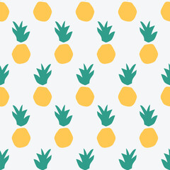 seamless pattern, pineapple art surface design for fabric scarf and decor
