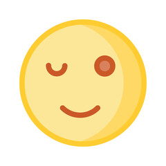 Check out this beautiful winking emoji vector design