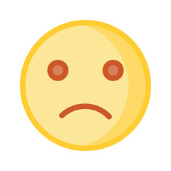 Get your hands on perfectly designed sad emoji icon, customizable vector