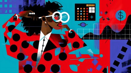 Problem-Solving Accountant with Puzzle Pieces
