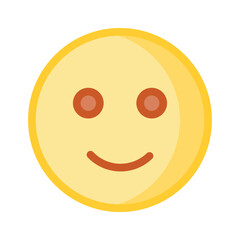 Creative vector of happy face emoji in modern style