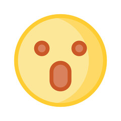 Oh My God expression emoji vector design, editable vector