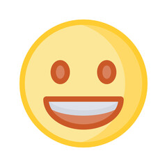 An editable icon of laughing emoji, easy to use and download