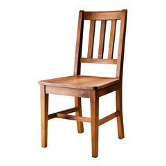 Classic Wooden Dining Chair Isolated without Background