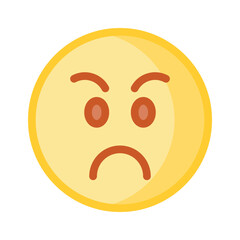 Have a look at this amazing icon of angry emoji, premium vector