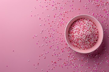 Pink wallpaper with candy texture