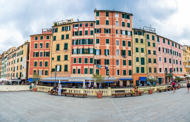 Camogli. Historic center of Liguria nestled on the sea. Wonderful Italy.