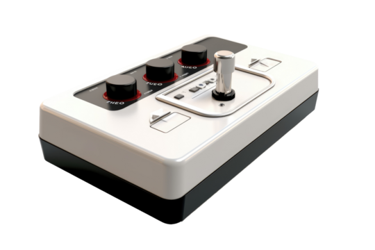 Symphony of Control: A Monochromatic Melody on White or PNG Transparent Background.