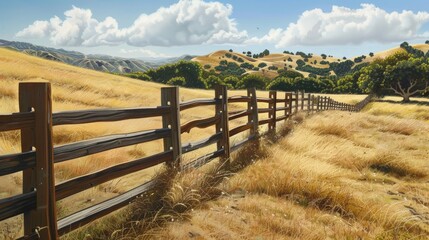 Obraz premium Foothill fences