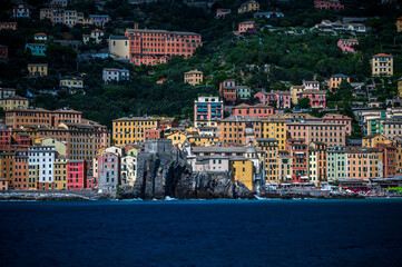 Camogli. Historic center of Liguria nestled on the sea. Wonderful Italy.