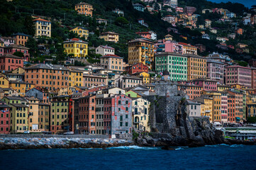 Camogli. Historic center of Liguria nestled on the sea. Wonderful Italy.