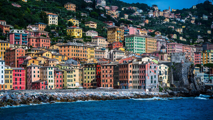 Camogli. Historic center of Liguria nestled on the sea. Wonderful Italy.