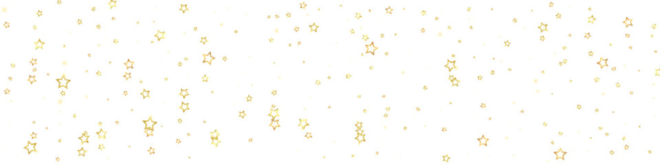 Gold sparkling star confetti.