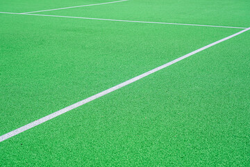 Obraz premium Part of the synthetic grass tennis court with markup