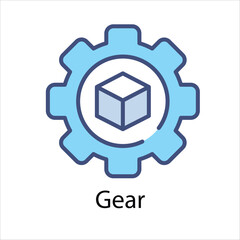 Gear Vector icon