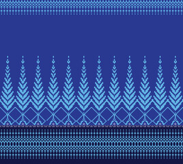 Graphic design patterns on fabric and textiles.